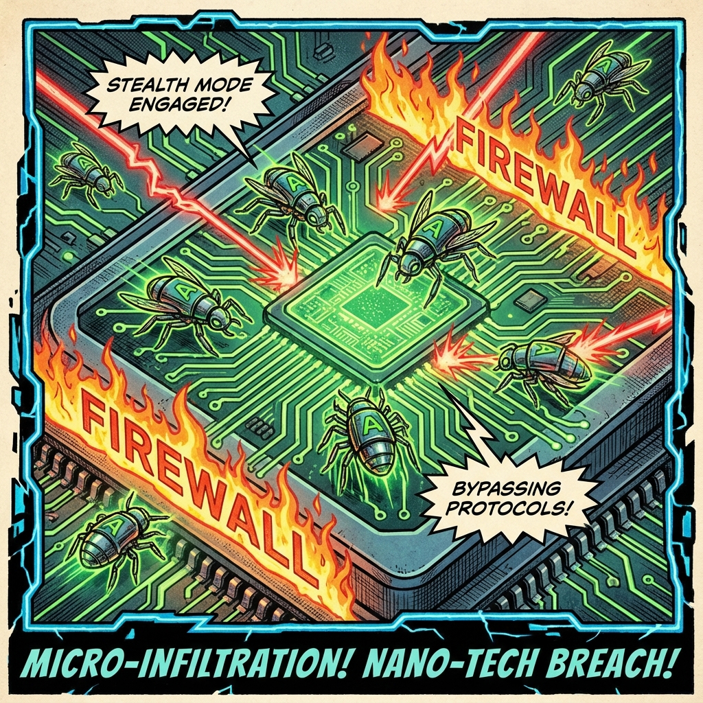 Nanobot Graphite che infiltrano un processore